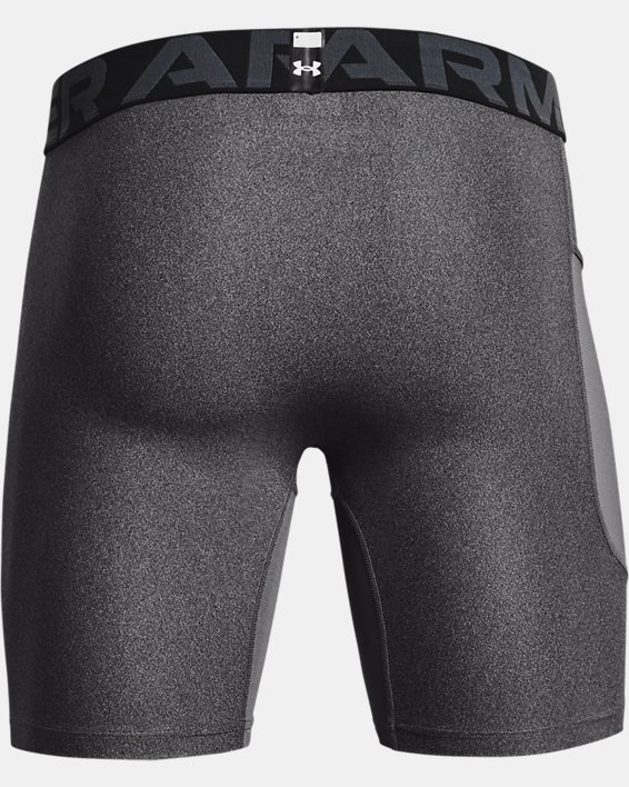Men's HeatGear® Armour Compression Shorts, Gray, pdpMainDesktop image number 5